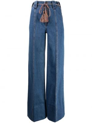 Zvonové džíny relaxed fit Zimmermann modré
