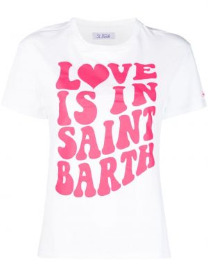 Kokvilnas t-krekls ar apdruku Mc2 Saint Barth