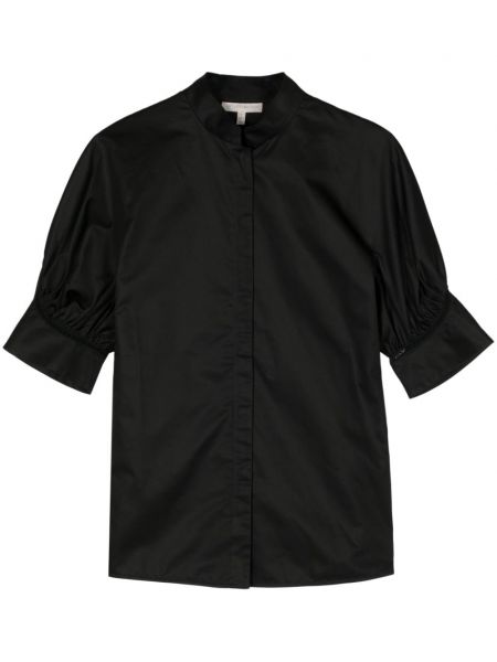 Čipkovaná bavlnená košeľa Shiatzy Chen čierna