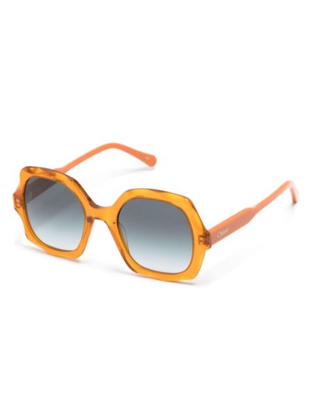 Okulary przeciwsłoneczne Chloé Eyewear pomarańczowe