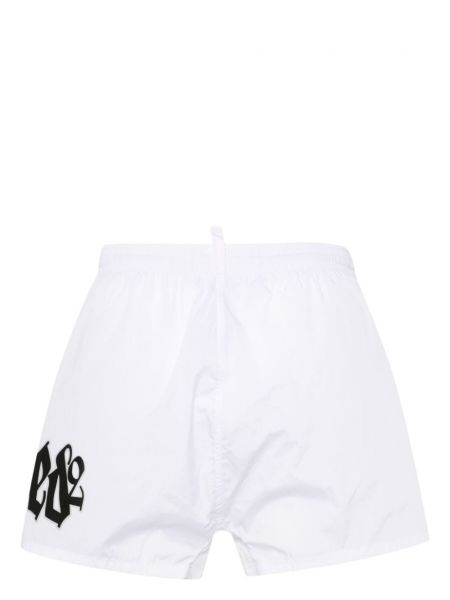 Shorts mit print Dsquared2 weiß