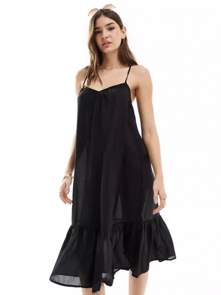 Пляжное платье мини Vero Moda черное