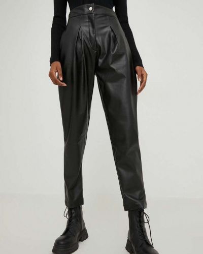 Chino панталони с висока талия Answear Lab черно