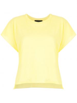 Памучна тениска Andrea Bogosian жълто