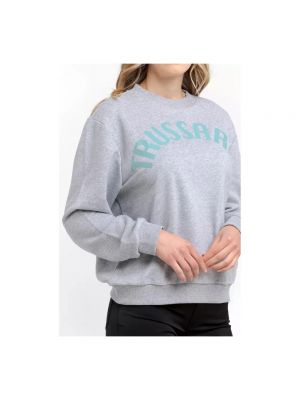 Suéter de algodón Trussardi gris