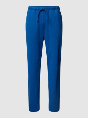 Spodnie sportowe z nadrukiem Michael Michael Kors niebieskie