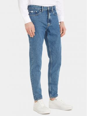 Skinny fit traperice Calvin Klein Jeans plava