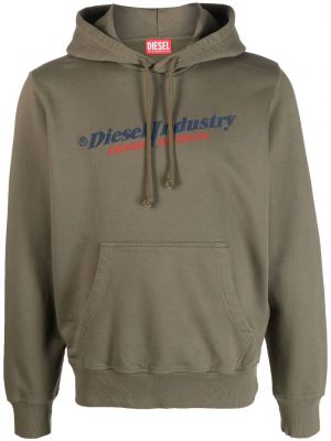 Hoodie Diesel grön