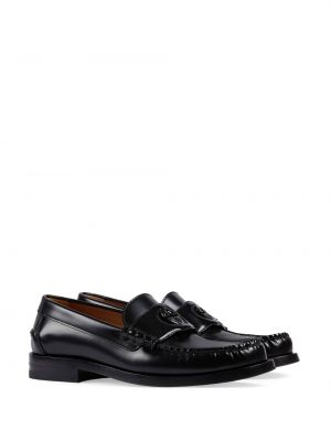 Nahast loafer-kingad Gucci must
