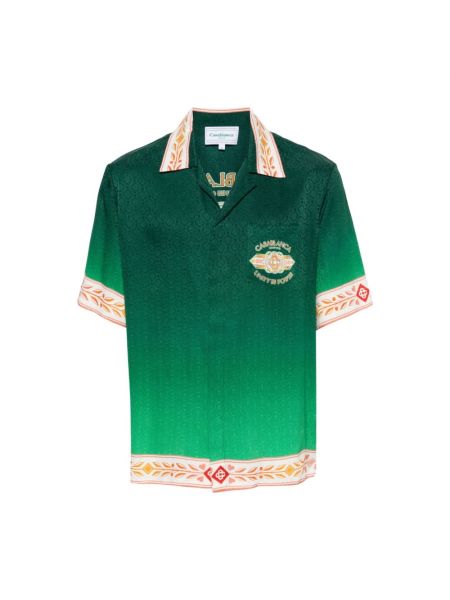Koszula z krótkim rękawem Casablanca zielona