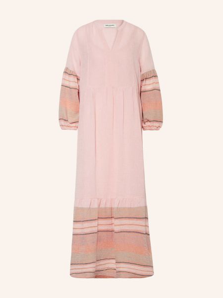 Sukienka długa muślinowa Lollys Laundry różowa