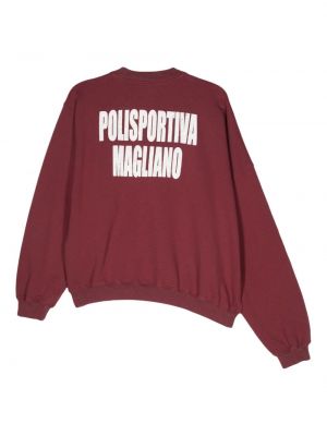 Asymmetrischer sweatshirt mit print Magliano
