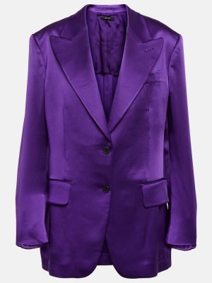 Saténové sako Tom Ford fialová