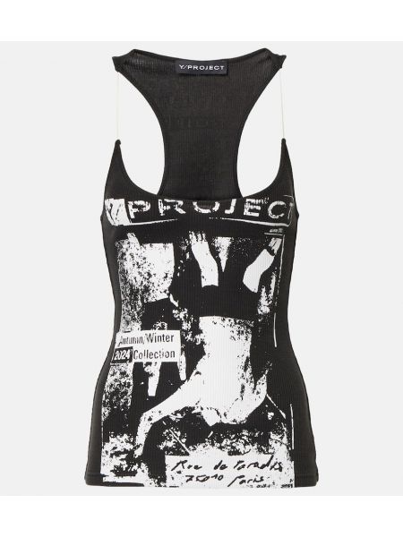 Jersey bomull tank top med print Y/project