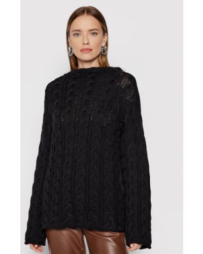Liviana Conti Sweater F1WD03 Fekete Regular Fit