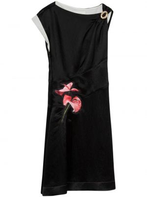Drapované kvetinové koktejlkové šaty 3.1 Phillip Lim
