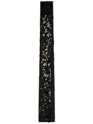 Flitrovaný šál Dolce & Gabbana čierna