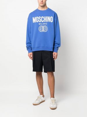 Oversize pullover mit print Moschino