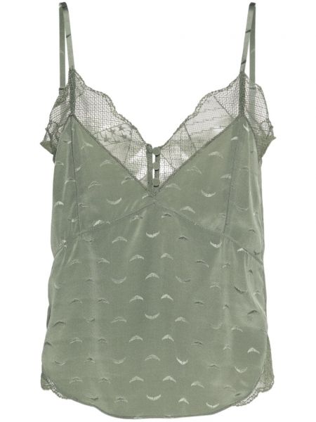 Jacquard top Zadig&voltaire grøn