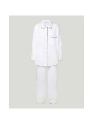 Pijama de algodón Folkloore blanco
