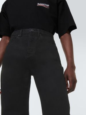 Džínsy s rovným strihom Balenciaga čierna