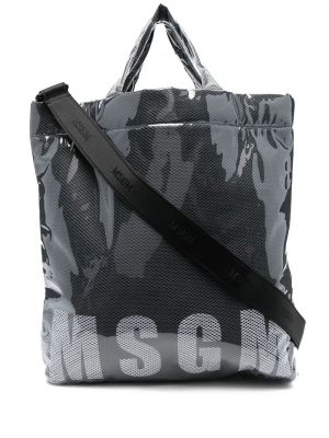 Trykt shoppingbag Msgm svart