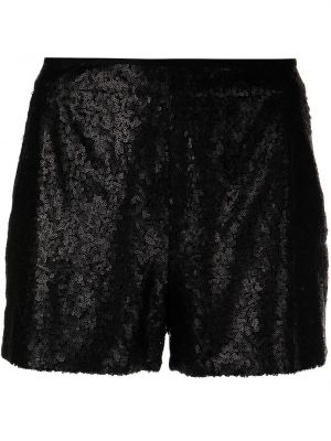 Paljett shorts Cynthia Rowley svart