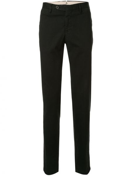 Pantalones rectos de cintura alta Lardini negro