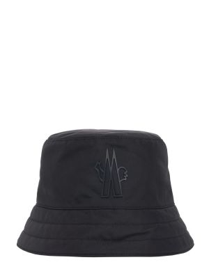 Czarna nylonowa czapka Moncler Grenoble