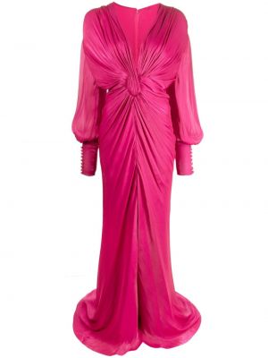Вечерна рокля Costarellos розово