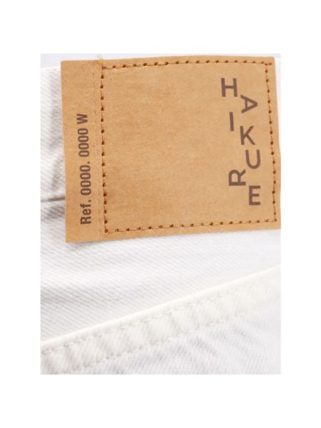 Pantalones con cremallera de algodón Haikure blanco