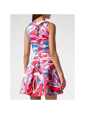 Mini vestido con estampado Philipp Plein rosa