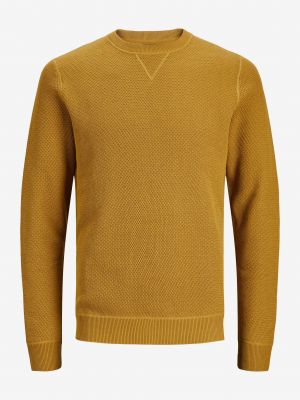 Sweter Jack & Jones żółty