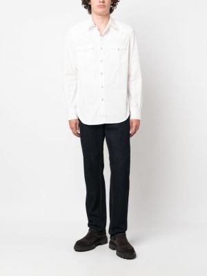 Medvilninė marškiniai Ralph Lauren Rrl balta