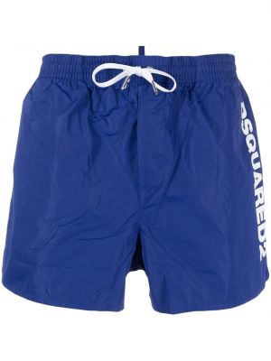 Trykt shorts Dsquared2 blå