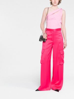 Cargo kalhoty relaxed fit Versace růžové