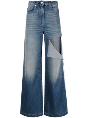 Voľné roztrhané džínsy Peter Do modrá