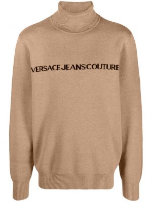 Пуловер Versace Jeans Couture бежово