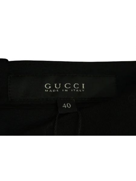 Falda de lana retro Gucci Vintage negro