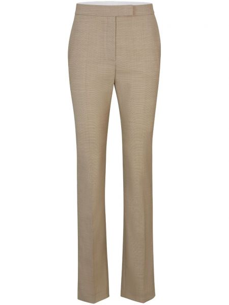 Pantalon en tissu en laine Boss beige