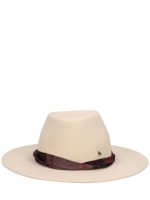 Sombrero con perlas de lana de seda Maison Michel