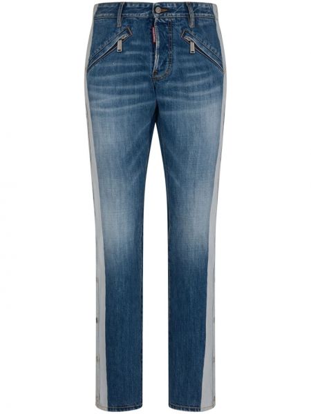 Gestreifte straight jeans Dsquared2