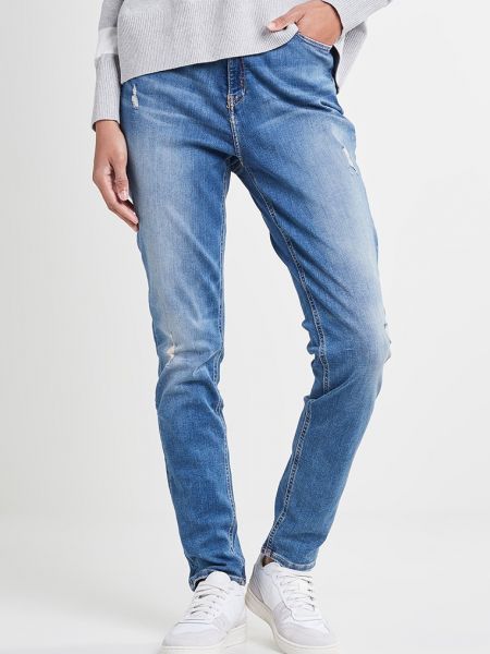 Jeansy skinny slim fit Calvin Klein Jeans niebieskie