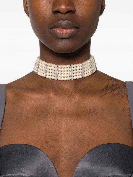 Křišťálový náhrdelník Alessandra Rich stříbrný