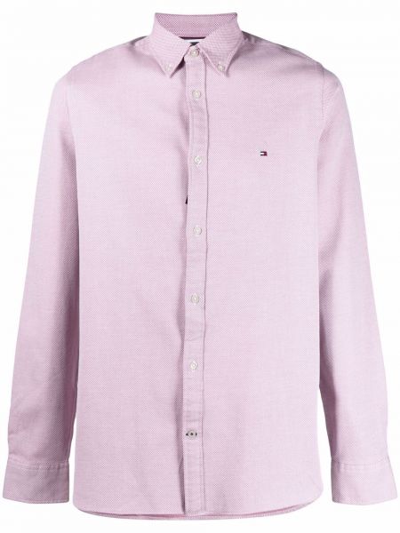 Brodert skjorte Tommy Hilfiger rosa