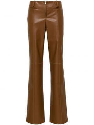 Pantalon en cuir Aya Muse marron