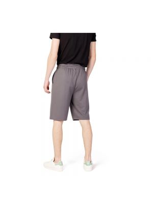 Pantalones cortos con cordones de algodón Fila gris