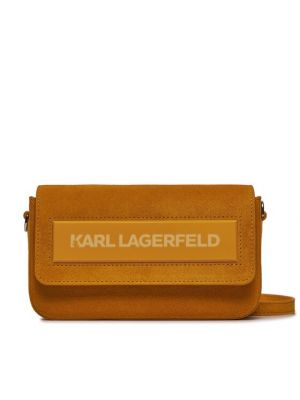 Crossbody kabelka Karl Lagerfeld oranžová