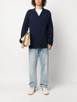 Vilnas džemperis ar pogām ar apdruku Polo Ralph Lauren brūns