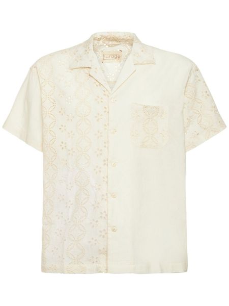 Памучна риза Harago бяло